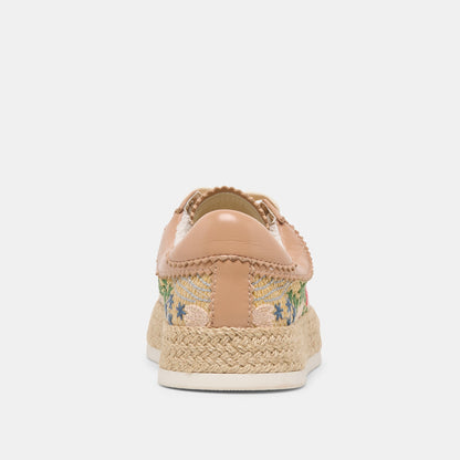 Azalia Sand Floral Raffia Heels | Dolce Vita