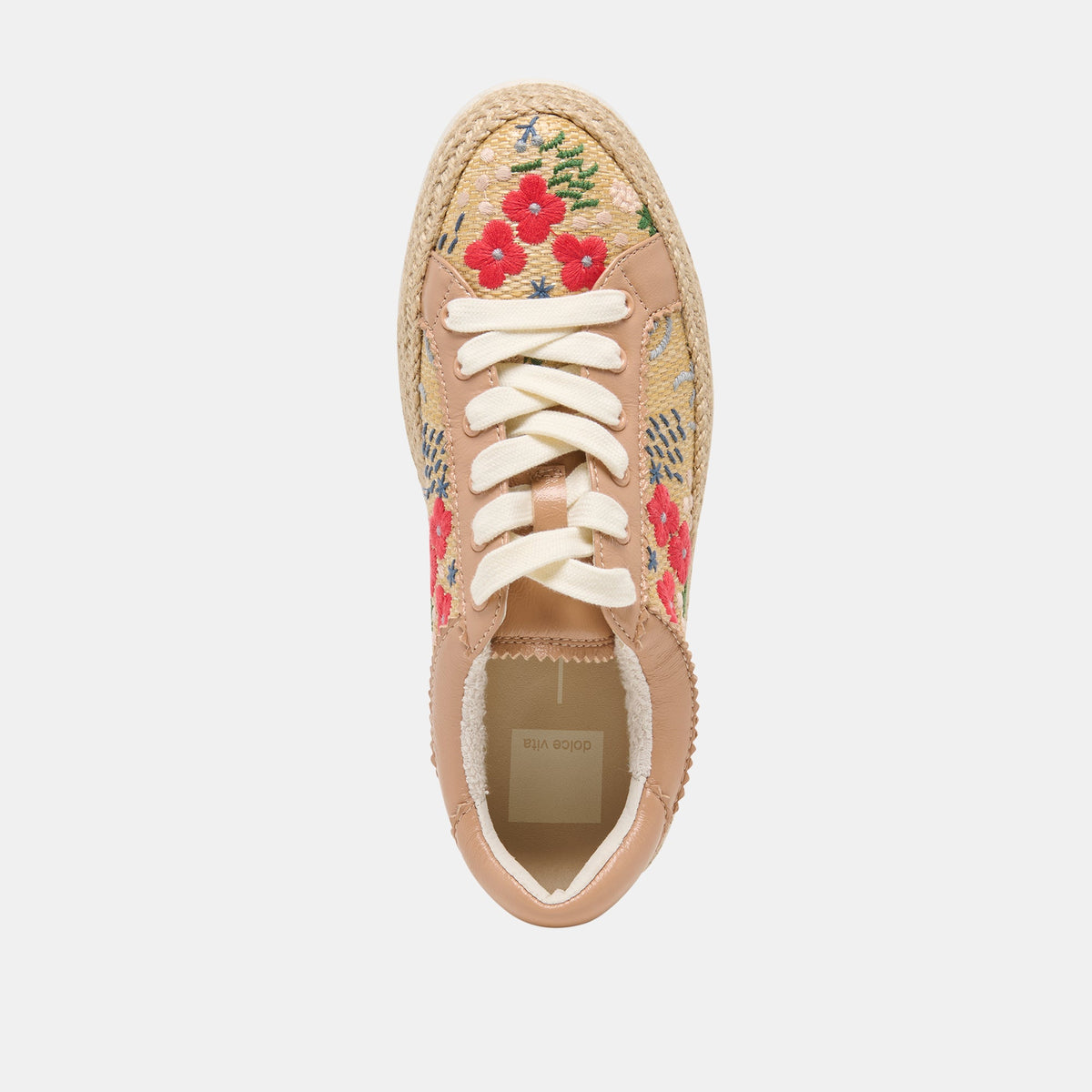 Azalia Sand Floral Raffia Heels | Dolce Vita