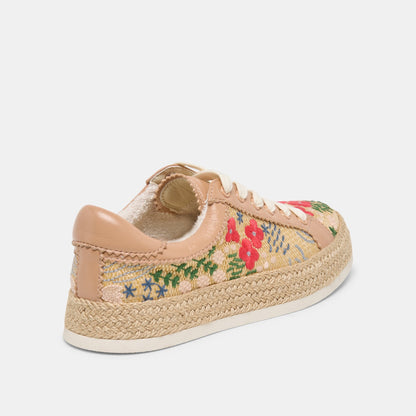 Azalia Sand Floral Raffia Heels | Dolce Vita