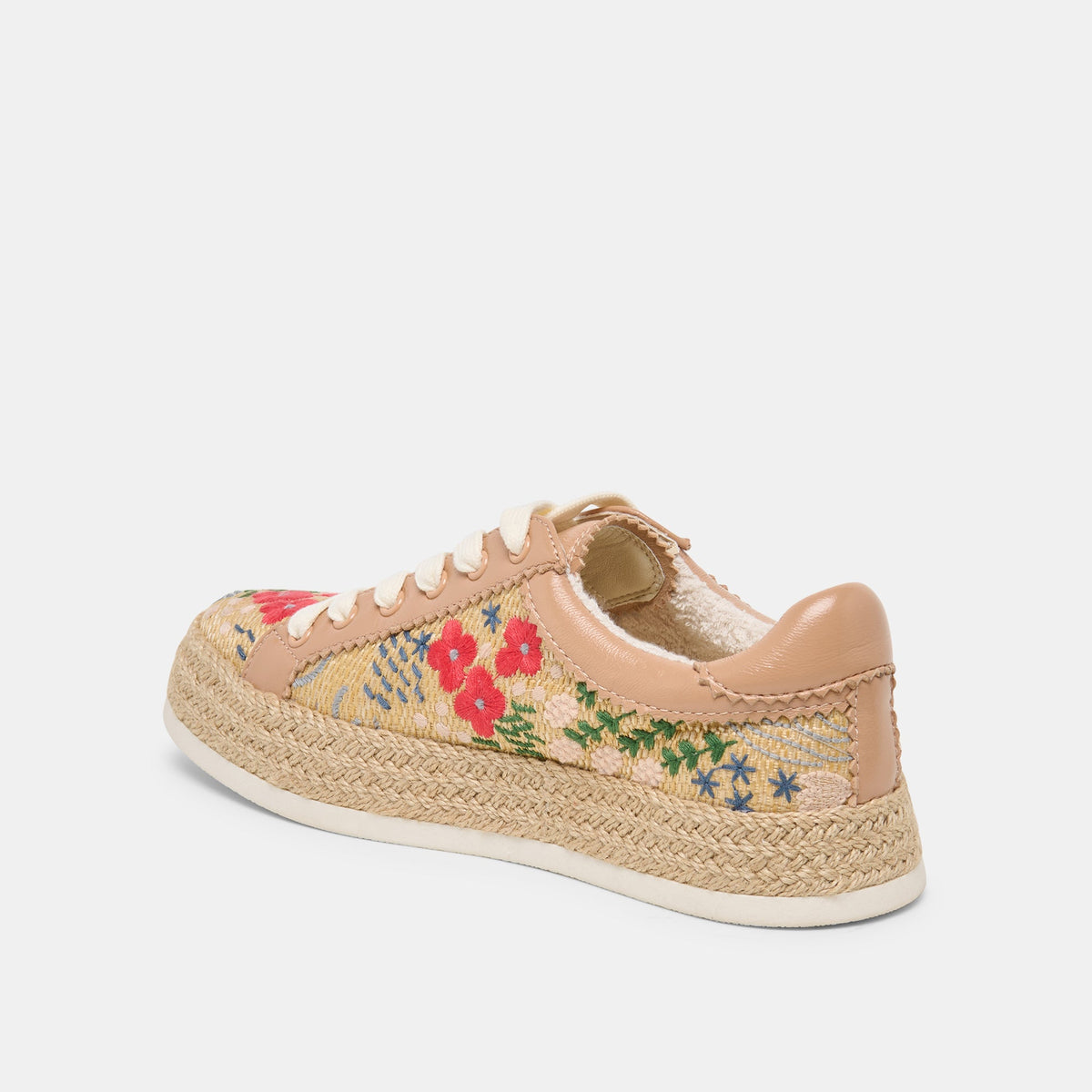 Azalia Sand Floral Raffia Heels | Dolce Vita