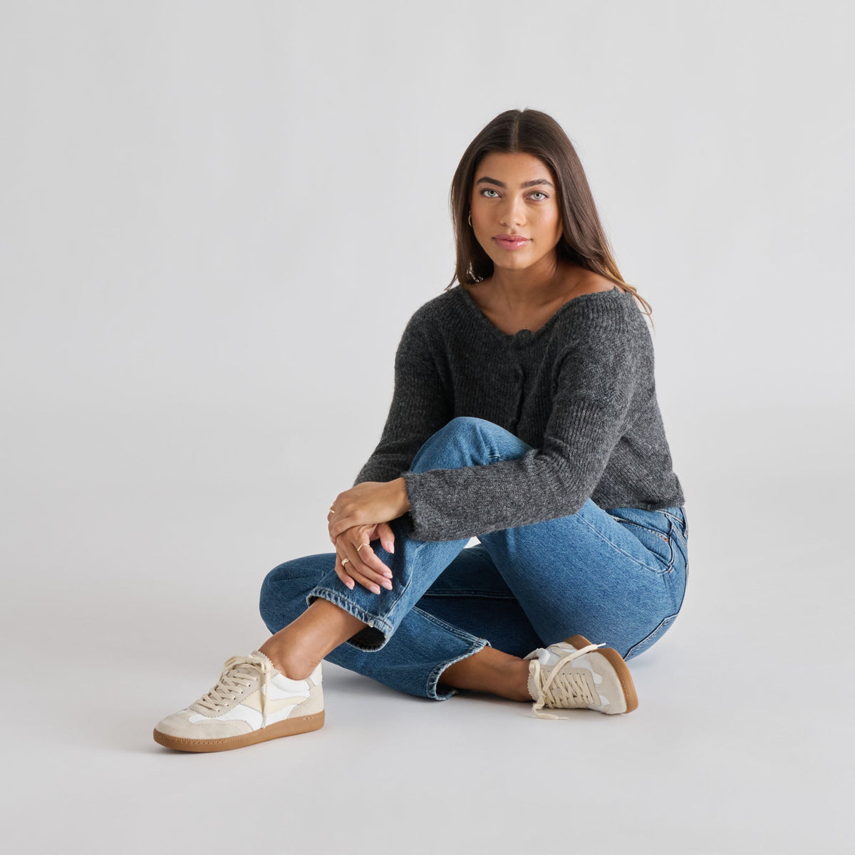 Notice White Dune Nylon Sneakers | Dolce Vita