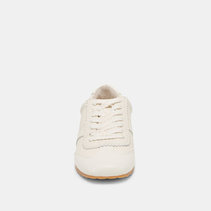 Dorie White Leather Sneakers | Dolce Vita
