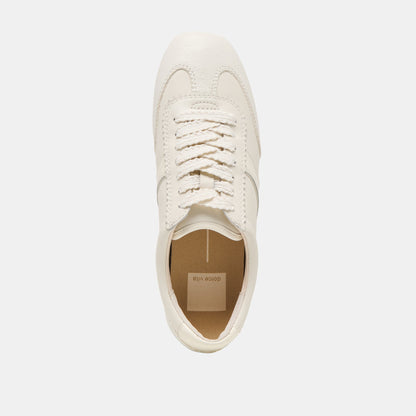 Dorie White Leather Sneakers | Dolce Vita