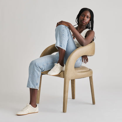 Dorie White Leather Sneakers | Dolce Vita