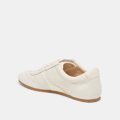 Dorie White Leather Sneakers | Dolce Vita
