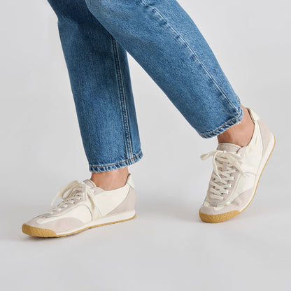 Sariya White Nylon Sneakers | Dolce Vita