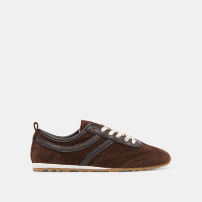 Viper Dk Brown Suede Sneakers | Dolce Vita