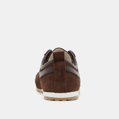 Viper Dk Brown Suede Sneakers | Dolce Vita