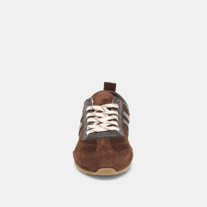 Viper Dk Brown Suede Sneakers | Dolce Vita