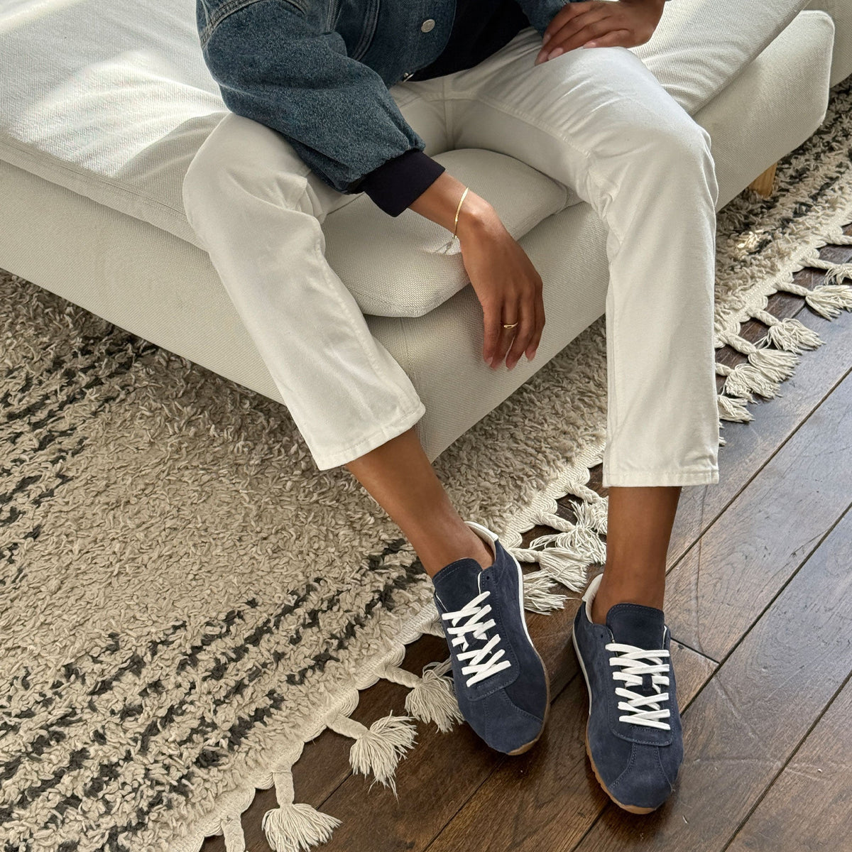 Serina Navy Suede Sneakers | Dolce Vita