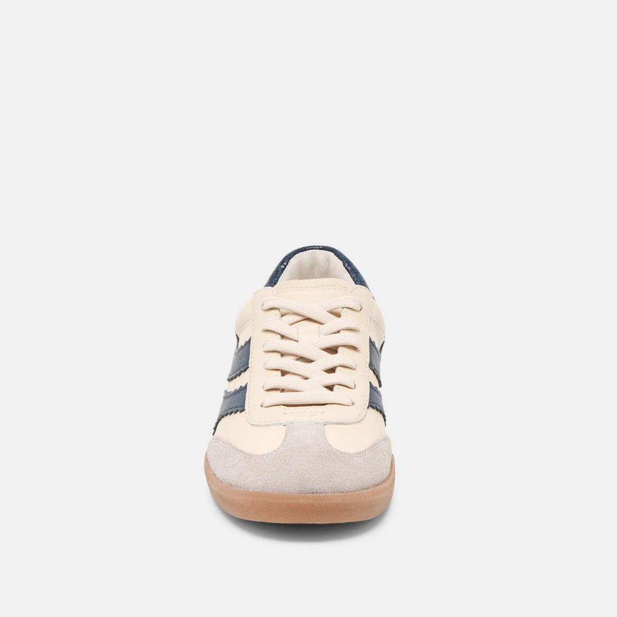 Merit White Navy Leather Sneakers | Dolce Vita