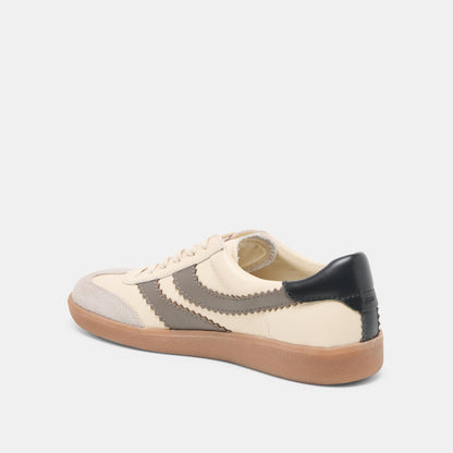 Merit White Grey Leather Sneakers | Dolce Vita