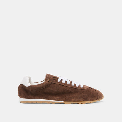 Serina Dk Brown Suede Sneakers | Dolce Vita