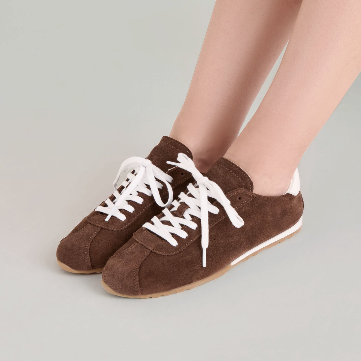 Serina Dk Brown Suede Sneakers | Dolce Vita