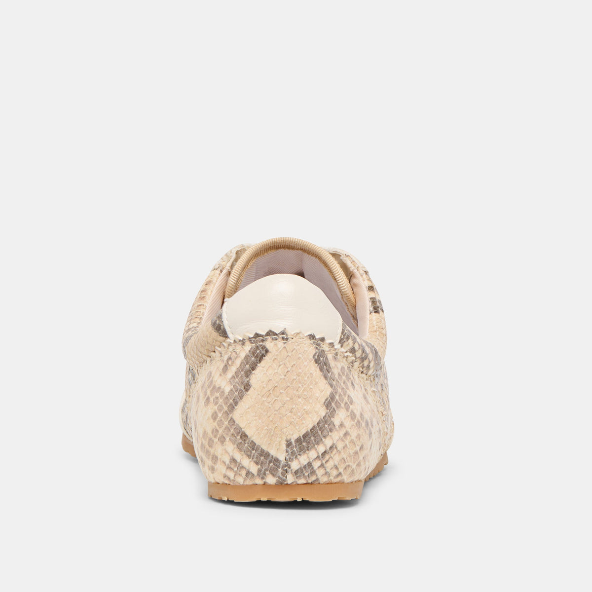 Dorie Natural Snake Embossed Leather Sneakers | Dolce Vita