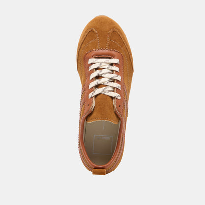 Viper Cognac Suede Sneakers | Dolce Vita