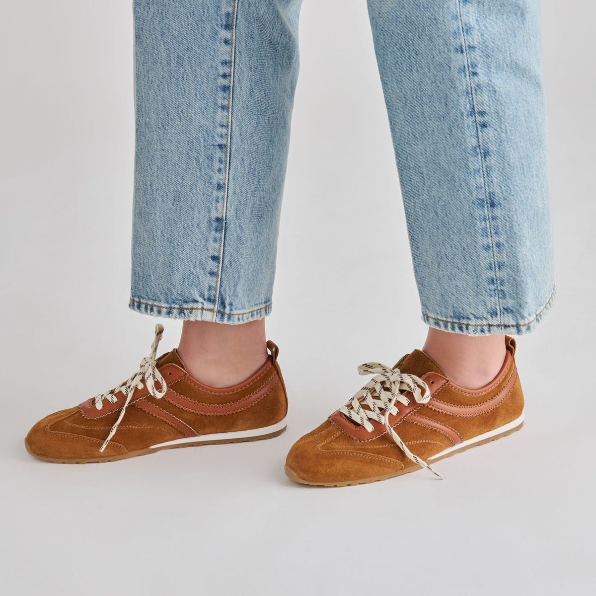 Viper Cognac Suede Sneakers | Dolce Vita