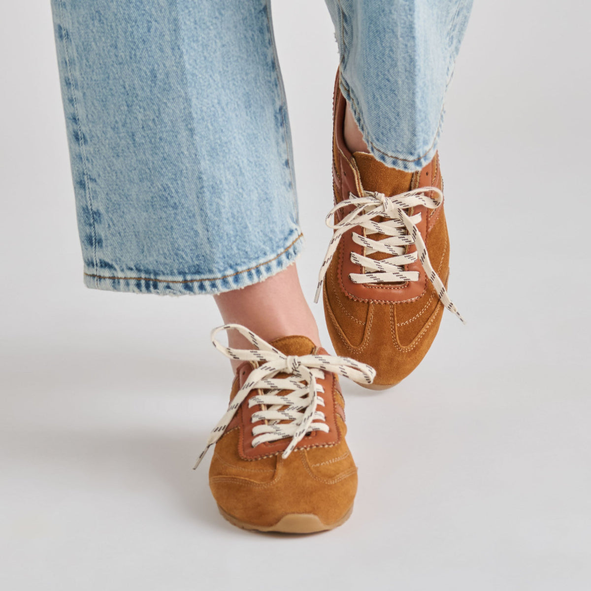 Viper Cognac Suede Sneakers | Dolce Vita