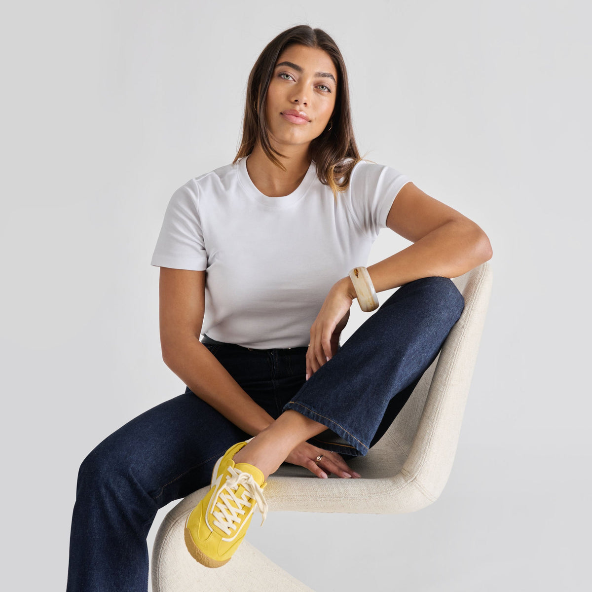 Sariya Yellow Nylon Sneakers | Dolce Vita