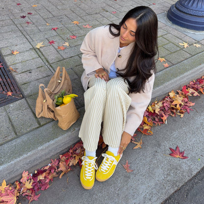 Sariya Yellow Nylon Sneakers | Dolce Vita