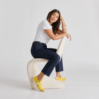 Sariya Yellow Nylon Sneakers | Dolce Vita