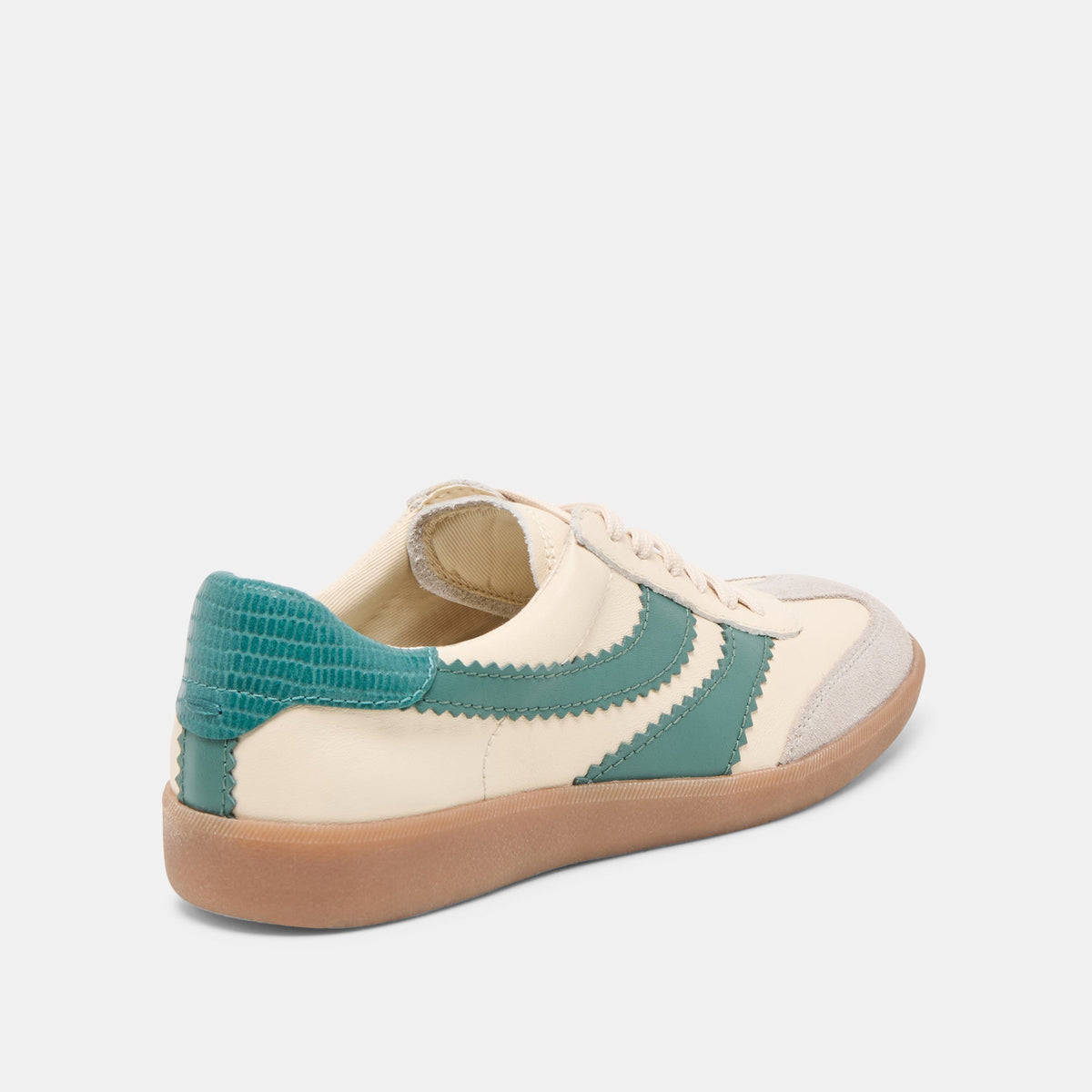 Merit White Green Leather Sneakers | Dolce Vita
