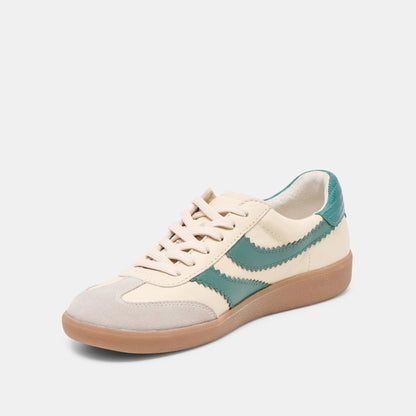 Merit White Green Leather Sneakers | Dolce Vita