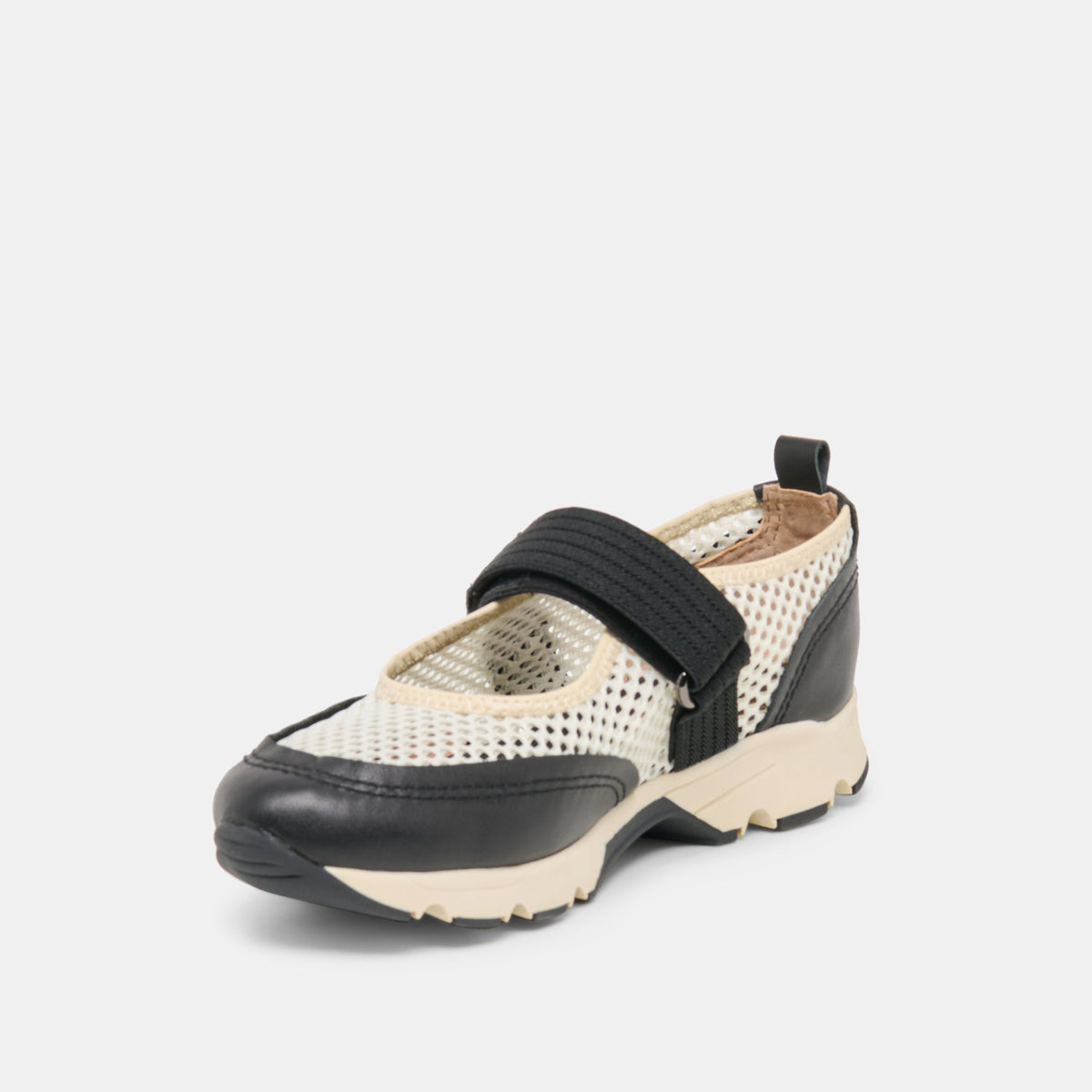 Seline White Black Mesh Sneakers | Dolce Vita