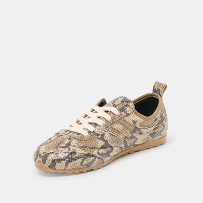 Viper Snake Print Embossed Leather Sneakers | Dolce Vita