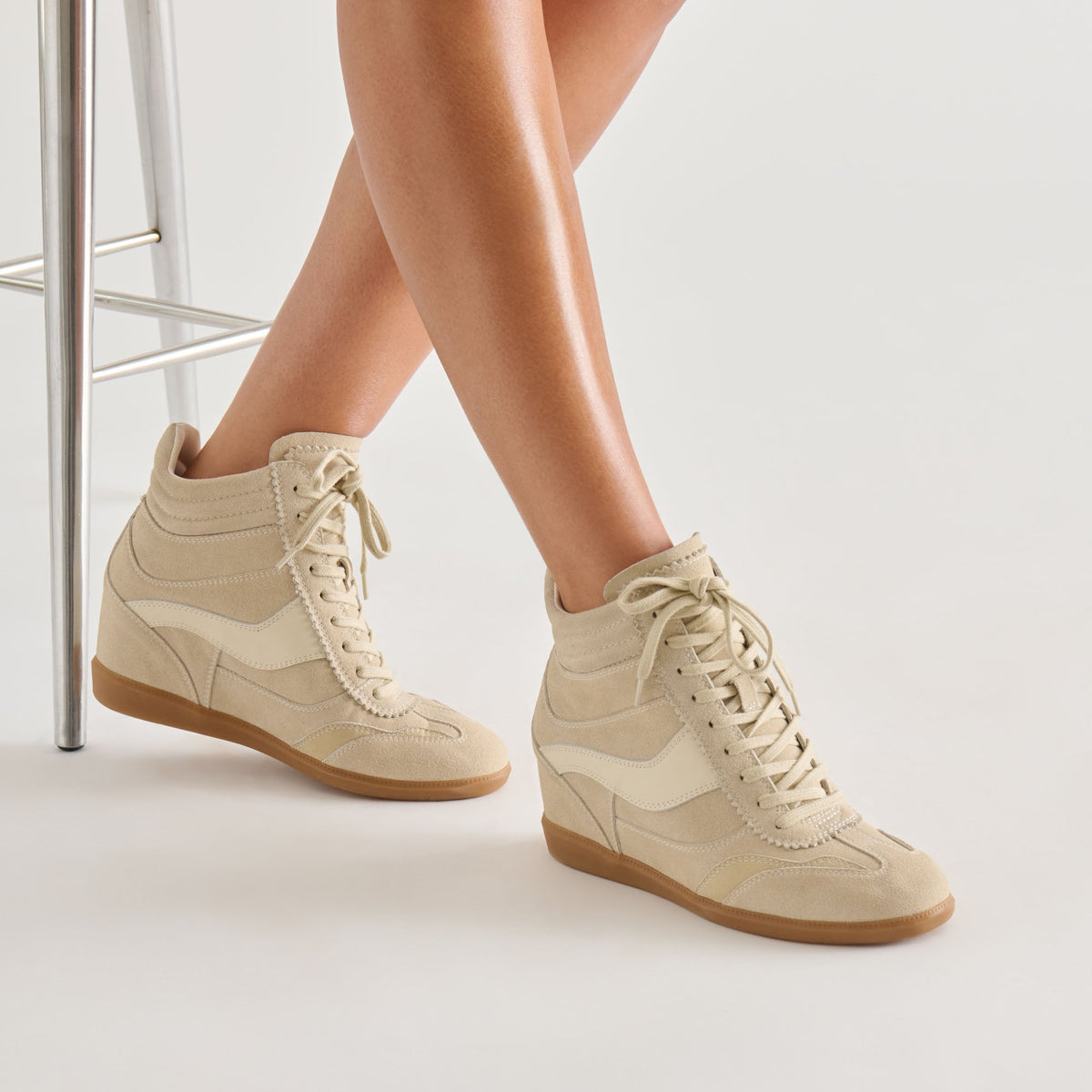 Issac Oatmeal Suede Sneakers | Dolce Vita