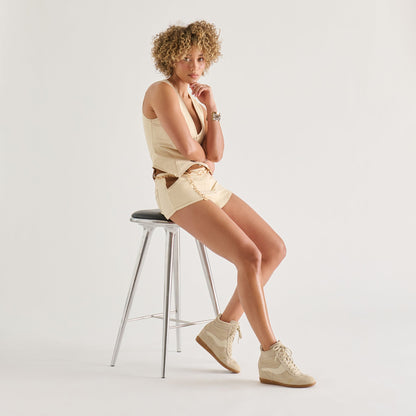 Issac Oatmeal Suede Sneakers | Dolce Vita