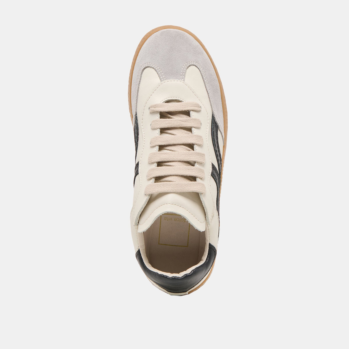 Rebel White Black Leather Sneakers | Dolce Vita