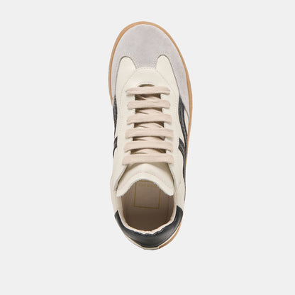 Rebel White Black Leather Sneakers | Dolce Vita