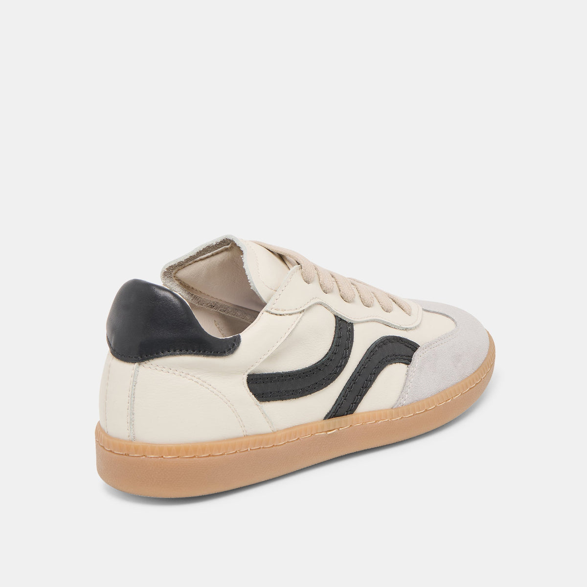 Rebel White Black Leather Sneakers | Dolce Vita