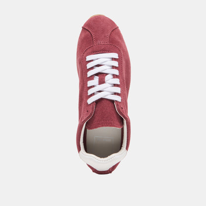 Serina Burgundy Suede Sneakers | Dolce Vita