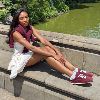 Serina Burgundy Suede Sneakers | Dolce Vita