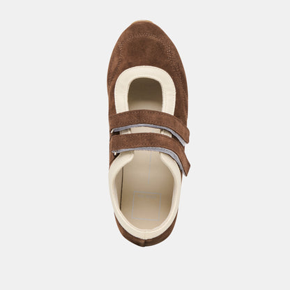 Swan Dk Brown Suede Sneakers | Dolce Vita