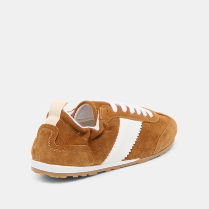 Shyla Cognac Suede Sneakers | Dolce Vita