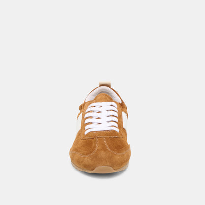 Shyla Cognac Suede Sneakers | Dolce Vita