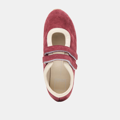 Swan Burgundy Suede Sneakers | Dolce Vita