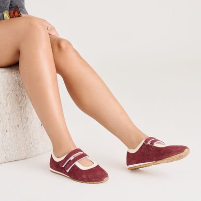 Swan Burgundy Suede Sneakers | Dolce Vita