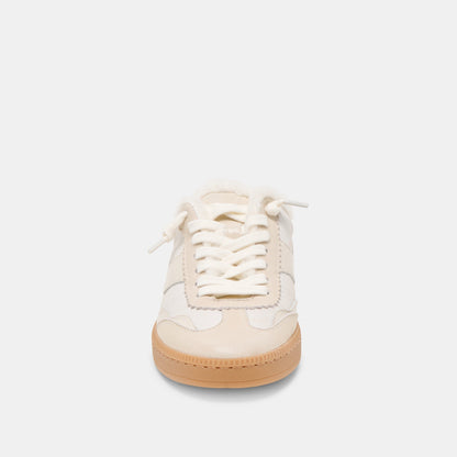 Notice Slide Plush Off White Crackled Leather Sneakers | Dolce Vita