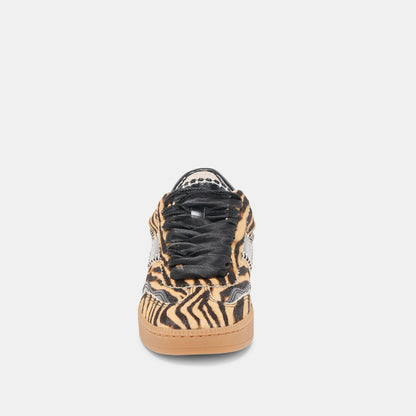 Notice Stitch Tiger Calf Hair Sneakers | Dolce Vita