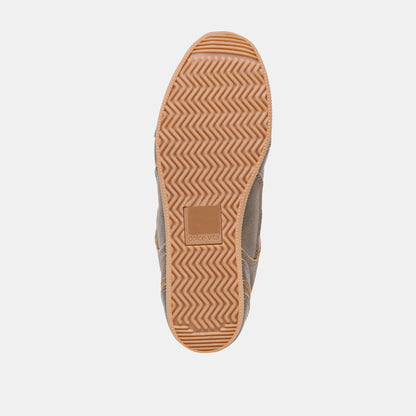 Laini Brown Distressed Leather Sneakers | Dolce Vita
