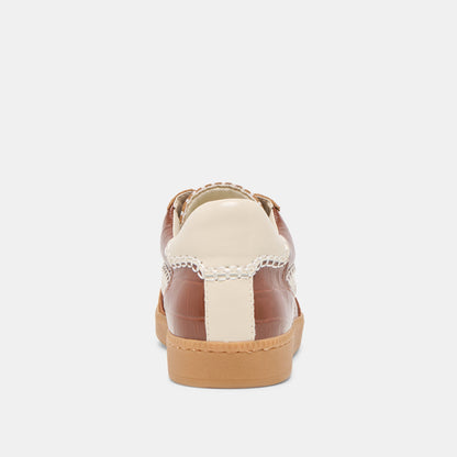 NOTICE STITCH SNEAKERS COGNAC CROCO EMBOSSED LEATHER
 – Dolce Vita | Dolce Vita
