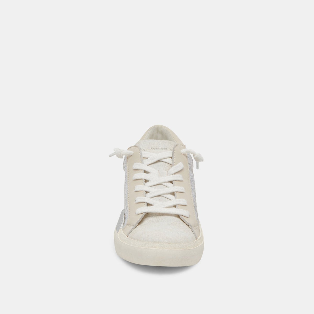 Zina Sneakers Chrome Distressed Leather | Chrome Leather Sneakers
 – Dolce Vita | Dolce Vita