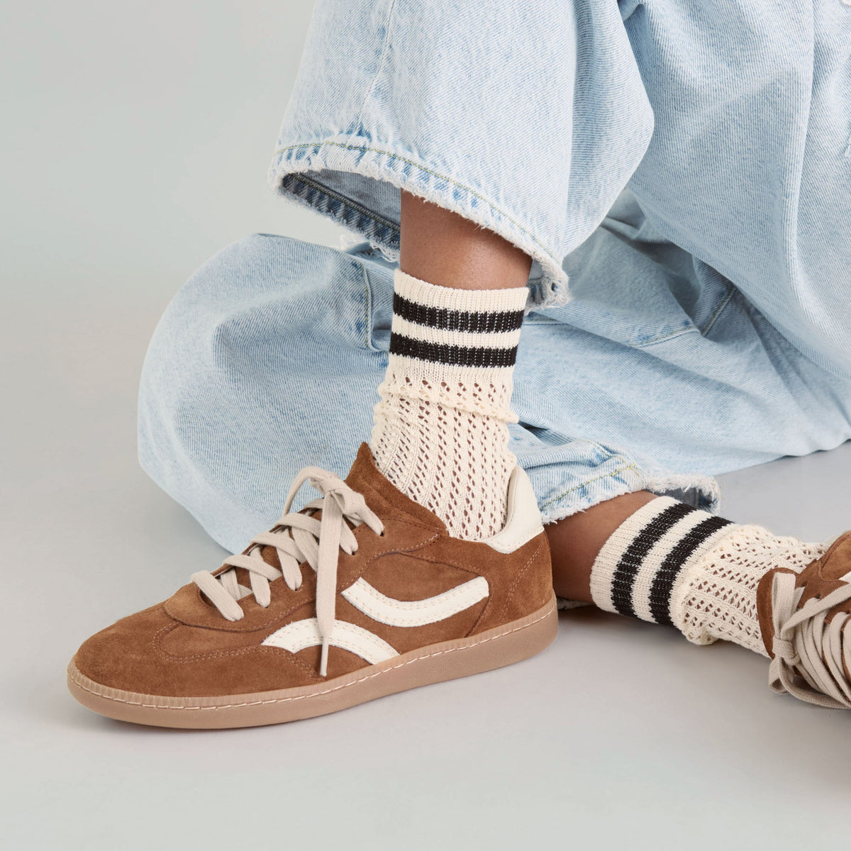 Rebel Pecan Suede Sneakers | Dolce Vita