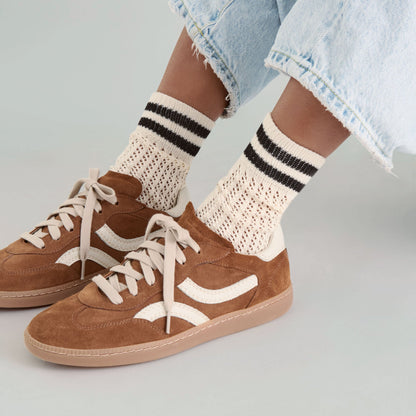 Rebel Pecan Suede Sneakers | Dolce Vita