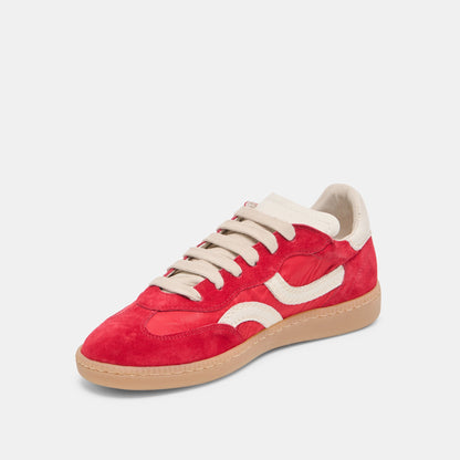 Rebel Crimson Nylon Sneakers | Dolce Vita