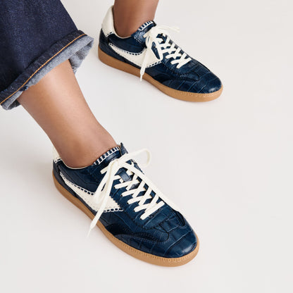 NOTICE STITCH SNEAKERS INK CROCO EMBOSSED LEATHER
 – Dolce Vita | Dolce Vita